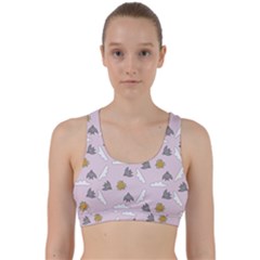 Birds In The Sky  Back Weave Sports Bra by SychEva