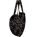 Modern Intricate Print Pattern Giant Heart Shaped Tote View4