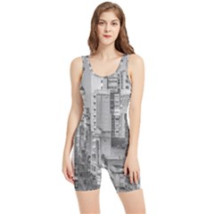 Aerial View Montevideo Uruguay Women s Wrestling Singlet by dflcprintsclothing