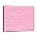Pink knitted pattern Deluxe Canvas 20  x 16  (Stretched) View1