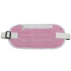 Pink Knitted Pattern Rounded Waist Pouch by goljakoff