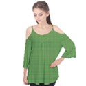 Green knitted pattern Flutter Tees View1