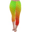 Orange Green Gradient Hunter Capri Winter Leggings  View4