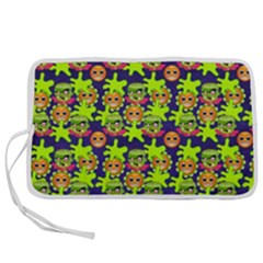Smiley Background Smiley Grunge Pen Storage Case (l) by Dutashop