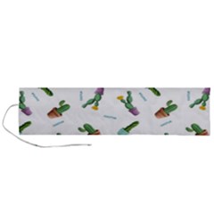 Cacti In Pots Roll Up Canvas Pencil Holder (l) by SychEva