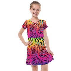 Abstract Jungle Kids  Cross Web Dress by icarusismartdesigns