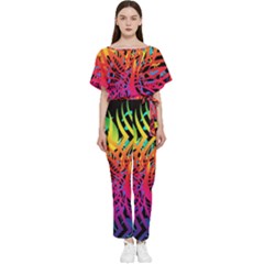 Abstract Jungle Batwing Lightweight Jumpsuit by icarusismartdesigns