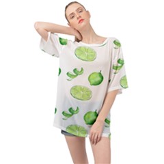Lemon Oversized Chiffon Top by Sparkle