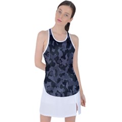 Camouflage Violet Racer Back Mesh Tank Top by kcreatif