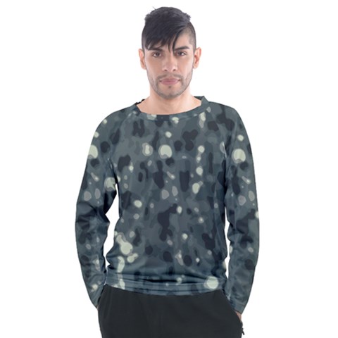 Abstract Texture Surface Print Men s Long Sleeve Raglan Tee by dflcprintsclothing
