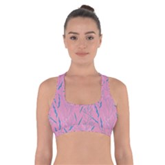 Undersea World  Plants And Starfish Cross Back Sports Bra by SychEva