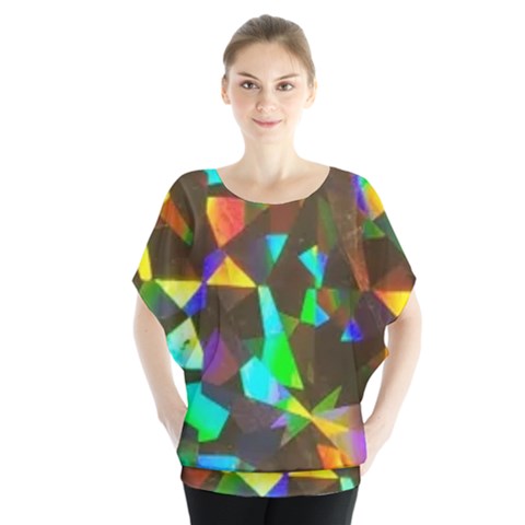 Bling Cbdoilprincess Cb985e25-02c2-4177-896c-cf0c9c22a532 Batwing Chiffon Blouse by CBDOilPrincess1