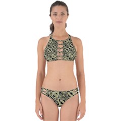 Linear Geometric Print Pattern Mosaic 2 Perfectly Cut Out Bikini Set by dflcprintsclothing