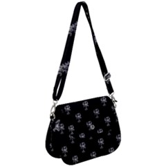 Ancient Greek Artwork Motif Pattern Saddle Handbag by dflcprintsclothing