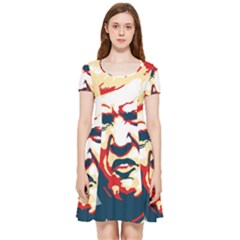 Trump Pop Art Inside Out Cap Sleeve Dress by goljakoff