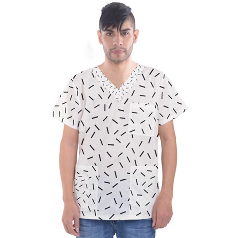 Rain  Men s V-neck Scrub Top by Sobalvarro
