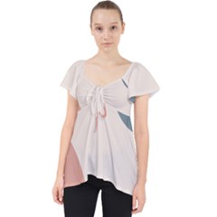 Abstract Shapes  Lace Front Dolly Top by Sobalvarro