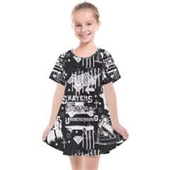 Skater-underground2 Kids  Smock Dress by PollyParadise