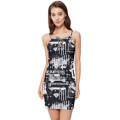 Skater-underground2 Summer Tie Front Dress by PollyParadise