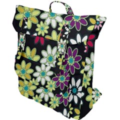 Flowerpower Buckle Up Backpack by PollyParadise