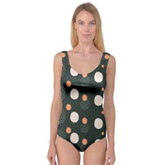 Black Peach White  Princess Tank Leotard  by Sobalvarro