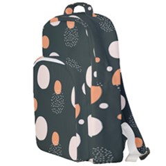 Black Peach White  Double Compartment Backpack by Sobalvarro