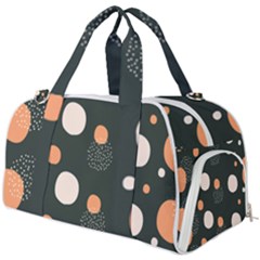 Black Peach White  Burner Gym Duffel Bag by Sobalvarro