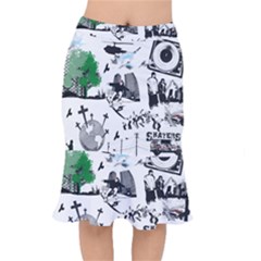 Skaterunderground Short Mermaid Skirt by PollyParadise