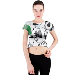 Skaterunderground Crew Neck Crop Top by PollyParadise