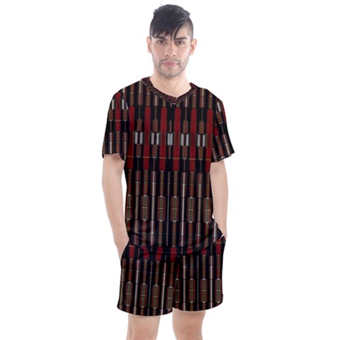 Mechanics Men s Mesh Tee And Shorts Set by PollyParadise