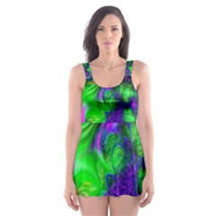 Feathery Winds Skater Dress Swimsuit by LW41021