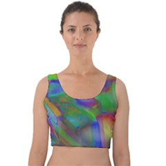 Prisma Colors Velvet Crop Top by LW41021