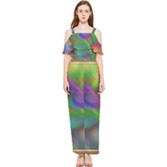 Prisma Colors Draped Sleeveless Chiffon Jumpsuit by LW41021