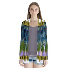 Jungle Lion Drape Collar Cardigan by LW41021