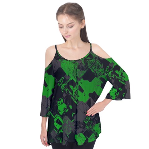 Cyber Camo Flutter Tees by MRNStudios