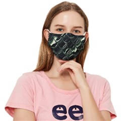 Dragon Scales Fitted Cloth Face Mask (adult) by PollyParadise