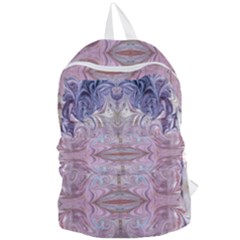 Amethyst Swirls Repeats Foldable Lightweight Backpack by kaleidomarblingart