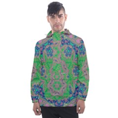 Spring Flower3 Men s Front Pocket Pullover Windbreaker by LW323