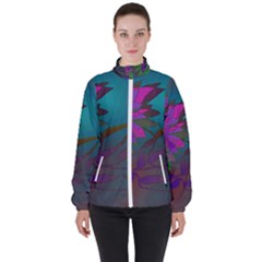Evening Bloom Women s High Neck Windbreaker by LW323