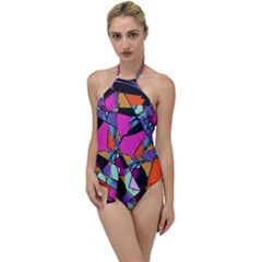 Abstract 2 Go With The Flow One Piece Swimsuit by LW323