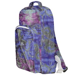 Warp And Weft Double Compartment Backpack by kaleidomarblingart