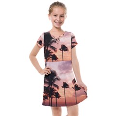 Palm Trees Kids  Cross Web Dress by LW323