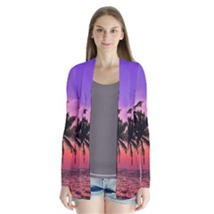 Ocean Paradise Drape Collar Cardigan by LW323