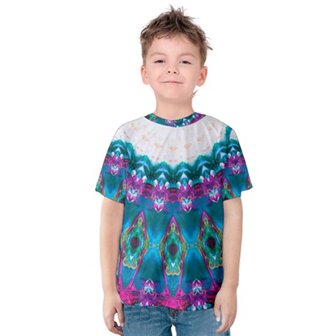 Peacock Kids  Cotton Tee by LW323