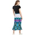 Peacock Maxi Fishtail Chiffon Skirt View2