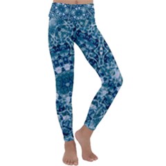 Blue Heavens Kids  Lightweight Velour Classic Yoga Leggings by LW323