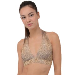 Sparkle Halter Plunge Bikini Top by LW323