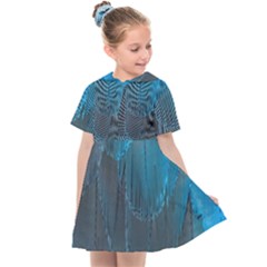 Feathery Blue Kids  Sailor Dress by LW323