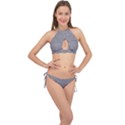 New Constellations Cross Front Halter Bikini Set View1