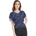 Topography map Butterfly Chiffon Blouse View1